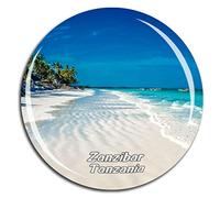 Weekino Playa Jambiani Zanzibar Tanzania Imán de Nevera 3D de Cristal de Turismo de la Ciudad de Viaje Recuerdo de la Colección de Regalo Fuerte Etiqueta Engomada del refrigerador