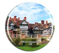 Weekino Reino Unido Inglaterra Wightwick Manor and Gardens Wolverhampton Imán de Nevera 3D de Cristal de la Ciudad de Viaje Recuerdo Colección de Regalo Fuerte Etiqueta Engomada refrigerador