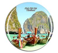 Weekino Tailandia KOH Phi Phi Imán de Nevera 3D de Cristal de la Ciudad de Viaje Recuerdo Colección de Regalo Fuerte Etiqueta Engomada refrigerador