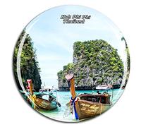 Weekino Tailandia Phuket KOH Phi Phi Imán de Nevera 3D de Cristal de la Ciudad de Viaje Recuerdo Colección de Regalo Fuerte Etiqueta Engomada refrigerador