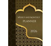 Weekly and Monthly Planner 2026: Professional Organizer | 1 Week on 2 Pages with Hours | 12 Months | Monthly Calendar at the Beginning of Each Month | Large Format 8.5" x 11".