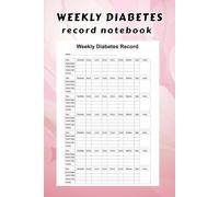 Weekly Diabetes Record: Your Essential Blood Sugar & Activity Logbook: A Simple, Easy-to-Use Notebook for Tracking Glucose Levels, Insulin, Carbs & Daily Activity - Perfect for Managing Your Health