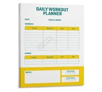 Weekly Exercise Log Poster Gym Training