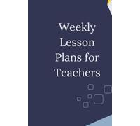 Weekly Lesson Planner for Teachers
