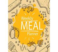 Weekly Meal Planner: 52 W ood Planner & Grocery list Menu Food Planners Prep Book Eat Records Journal Diary Notebook Log Book Size 8x10 Inches 104 Pages: Volume 2