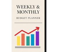 Weekly & Monthly Budget Planner: A Simple Yet Powerful Organizer for Personal Finance, Money Goals, and Smart Spending - 12-Month Undated Layout with Weekly Logs