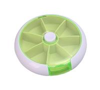 Weekly Pill Box,Round Pill Box Dispenser - Removable Design Storage Supplies for Pills, Candy, Vitamin, and Other Items