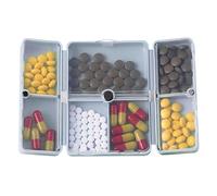 Weekly Pill Case, Viaje Pastillero Plegable Magnético Pastillero Organizador Con 7 Compartimentos, Organizador Semanal de Pastillero para Vitaminas, Pastillero Organizador