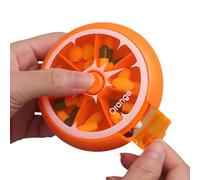 Weekly Pill Dispenser - Caja de dispensador de píldoras portátil | Transparente Multi-Purpose Storage Supplies for Pills, Candy, Vitamin, and Other Items