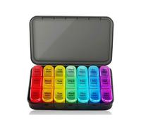Weekly Pill Organizer 3 Times A Day - Large Pill Box 7 Day Medicine Organizer Pill
