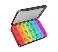 Weekly Pill Organizer 3 Times A Day - Large Pill Box 7 Day Medicine Organizer Pill Case