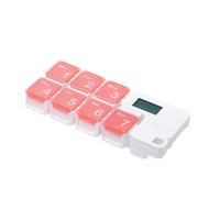 Weekly Pill Organizer - Battery Operated Smart Reminder Storage | 7 Day Pill Case for Medication Management | Portable Organizer for Home, School, Travel, Camping, Vacation, Road Trip, Men Women
