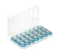 Weekly Pill Organizer, Medicine Storage Box, 3 Times Daily Case, Portable Travel Pill Case, for Adults Seniors Travelers Caregivers Home Office Gym Camping Vacation Daily Routine Use 22.5x13.2x3.6cm