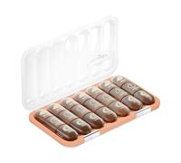Weekly Pill Organizer, Medicine Storage Box, 3 Times Daily Case, Portable Travel Pill Case, for Adults Seniors Travelers Caregivers Home Office Gym Camping Vacation Daily Routine Use 22.5x13.2x3.6cm