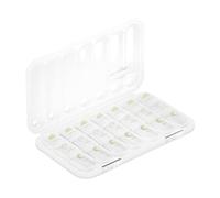 Weekly Pill Organizer, Medicine Storage Box, 3 Times Daily Case, Portable Travel Pill Case, for Adults Seniors Travelers Caregivers Home Office Gym Camping Vacation Daily Routine Use 22.5x13.2x3.6cm