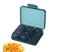Weekly Pill Organizer - Portable Medicine Planner, 7-Day Storage Box | Large Compartment Pill Container, Durable Travel Case, Easy-to-Use Pill Box, Ideal for Daily Medication Management