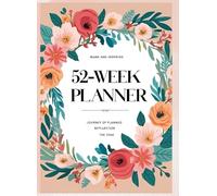 Weekly Planner 2025-2026 Undated 54-Page Weekly Organizer for Productivity, Goal Setting, and Time Management | Simple Minimalist Layout | Perfect for Home, School, or Office