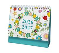 Weekly Planner - 2026-2027 Desk Calendar Monthly Planner with Notes | Plant Patterns Calendar Desk Decor for Appointment, Agenda Planning, Classroom or Teacher Use, 7.99x3.15x7.09in