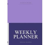 Weekly Planner for Kids: Cute Wide Ruled Blank Lined Notebook | Large Weekly Activity and Lesson Planning Journal for School and Home | 8.5 x 11 Inches
