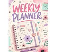 Weekly Planner for Teens - Minimalist Pastel Design for School Schedules, Homework & Life Balance