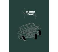 Weekly Planner Undated 8.5” x 11” Cool Rides LowLow Edition: 1963 Classic Car 3 Wheelin - Boulevard Green Cover