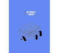 Weekly Planner Undated 8.5” x 11” Cool Rides LowLow Edition: 1963 Classic Car 3 Wheelin - Smooth Blue Cover