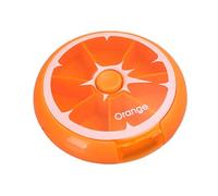 Weekly Round Pill Box,Portable Pill Dispenser Storage Box | Removable Design Storage Supplies for Pills, Candy, Vitamin, and Other Items