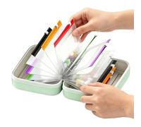 Weekly Travel Pill Case Box Medication Reminder Daily | Pills Pouch Bags | Waterproof Supplement Silicone Case With 14 Compartments Leak-proof Color Coding Zippered Reusable Travel Pill Pouch