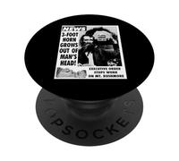 Weekly World News - Horn Man Cover PopSockets PopGrip Adhesivo