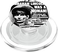 Weekly World News - Lincoln Was a Woman Cover PopSockets PopGrip para MagSafe