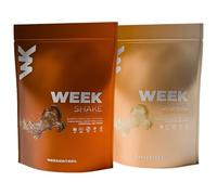 Weekontrol Pack 2 Sabores de Batidos Sustitutivos de Comida Week Shake con Alto Porcentaje de Proteína Vegetal. Batido Saciante para Mantener Peso (600gr (2 unidades), Chocolate - Vainilla)