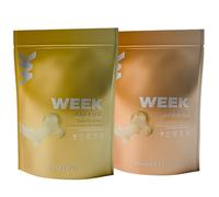 Weekontrol Pack 2 Sabores de Batidos Sustitutivos de Comida Week Shake con Alto Porcentaje de Proteína Vegetal. Batido Saciante para Mantener Peso (600gr (2 unidades), Vainilla - Plátano)