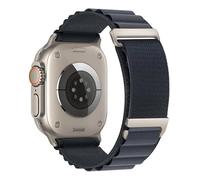 weeksops Alpine Loop Strap with Metal C Clasp for iWatch Ultra & Series6 7 8 9 10 11 with SE, Dark Gray, Acetato, No es una piedra preciosa