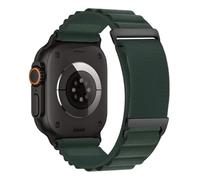 weeksops Alpine Loop Strap with Metal C Clasp for iWatch Ultra & Series6 7 8 9 10 11 with SE, Dark Green, Acetato, No es una piedra preciosa