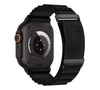 weeksops Alpine Loop Strap with Metal C Clasp for iWatch Ultra & Series6 7 8 9 10 11 with SE, Deep Navy Blue, Acetato, No es una piedra preciosa