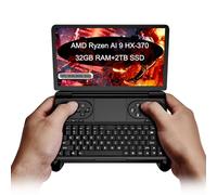 WEELIAO GPD Win Mini 2025 AMD Ryzen AI 9 HX 370, 7 pulgadas Mini Handheld Win 11 PC consola de videojuegos Gameplayer 1920X1080 pantalla táctil Laptop Tablet PC (negro, 64 GB de RAM + 2 TB SSD)