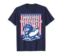 Weenie The People Funny Hot Dog Dachshund Lover 4 de julio Camiseta