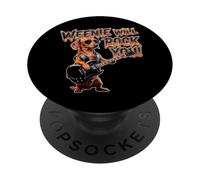 Weenie Will Rock You! Divertido Perro Salchicha PopSockets PopGrip Adhesivo