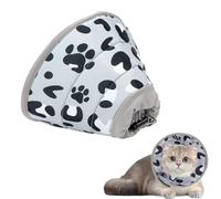 Weenwill Collar Isabelino Gatos,Ajustable Suave Collar Recuperación Gato para Después de la Cirugía y Lesiones,Collar Isabelino Perro Pequeño (Gris, S)