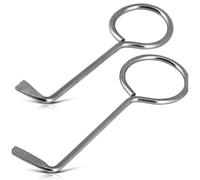 Weenwill Llave Maestra,2 PCS Llaves Universales de Acero Inoxidable para Puertas de Habitaciones Llave Abridor de Puerta,Profesionales para Barba Llave Maestra para Abrir Puertas