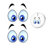 Weenwill Pegatinas de Ojos,2 PCS Pegatinas Divertidas de Ojos Pegatina Decorativas Divertidas para Robots y Dispositivos,Pegatina Decorativas de PVC Impermeables,Ideales para Hogar,Oficina