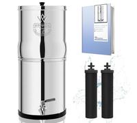 Weeplow® Venus ECO - Sistema de filtración de agua por gravedad 5,6 litros AISI 304 con 2 elementos de purificación O'Pure 2 y grifo 100% inoxidable (inox, 5,6 L ECO)