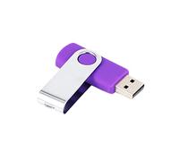 Weetack Unidad flash USB giratoria de 128 MB, material de metal, memoria flash de almacenamiento, disco U, alta velocidad, color aleatorio, compatible con USB 2.0 y /Linux