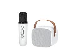 WEETOTUNG Mini altavoz de karaoke portátil con Bluetooth, batería de larga duración, mini altavoz de karaoke y micrófono, máquina de karaoke para niños, juguetes divertidos y regalos y uso de fiesta