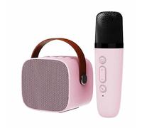 WEETOTUNG Mini máquina de karaoke portátil inalámbrica Bluetooth con agarre de manos de batería de larga duración, mini altavoz de karaoke para niños, juguetes divertidos y regalos y uso en fiestas