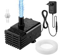 Weewooday Bomba mini automática con sensor de agua, manguera 2,5 m y válvula, 280 L/h para aire acondicionado, deshumidificador, sótano, máquina de hielo automática & silenciosa