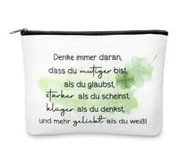 Weewooday Regalo para Mejores Amigos Bolsa de Cosméticos de Amistad Neceser de Maquillaje Motivacional Regalos de Despedida para Colegas Cambio de Trabajo Cumpleaños Pascua Graduación Navidad