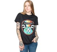 Weezer Camiseta Symbol Band Logo Nuevo Oficial Hombre Negro, Negro , XXL
