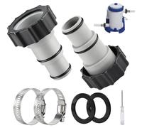 Wefaly 2PCS Adaptador Manguera Piscina, Adattatori Tubi Piscina da 32 a 38 Adaptador para Piscina Adattatore Bestway per Tubo Raccordi per Piscine Adattatori Tubi Piscina da 32 a 38