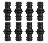 Wefaly Conector de manguera de jardín de 1/2 pulgadas, 8 unidades, conector de manguera doble, acoplador de manguera de jardín, acoplamiento Gardena de 1/2 pulgadas, conector Gardena para grifo de
